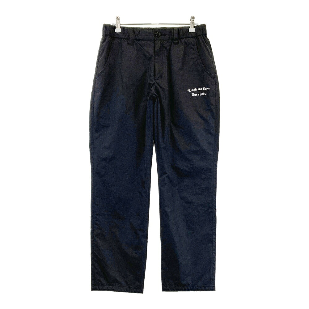 ROUGH&SWELL ラフアンドスウェル メッシュ裏地付き ロングパンツ ブラック系 S 【中古】ゴルフウェア メンズ