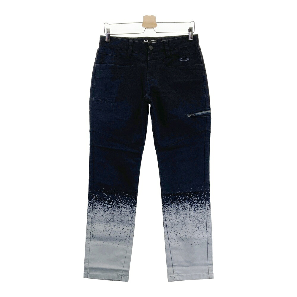 OAKLEY オークリー 422577JP ストレッチパンツ スカル刺繍 ブラック系 32 【中古】ゴルフウェア メンズ