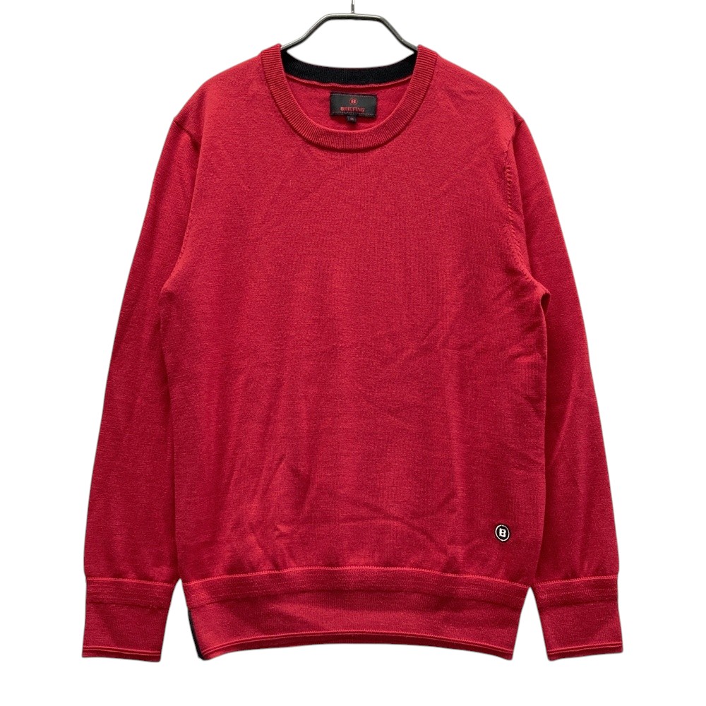 BRIEFING GOLF ブリーフィング ウール ニットセーター レッド系 M 【中古】ゴルフウェア メンズ|中古ゴルフウェア通販STST