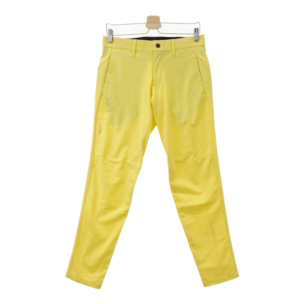 DESCENTE GOLF デサントゴルフ ストレッチパンツ イエロー系 S 【中古】ゴルフウェア メンズ