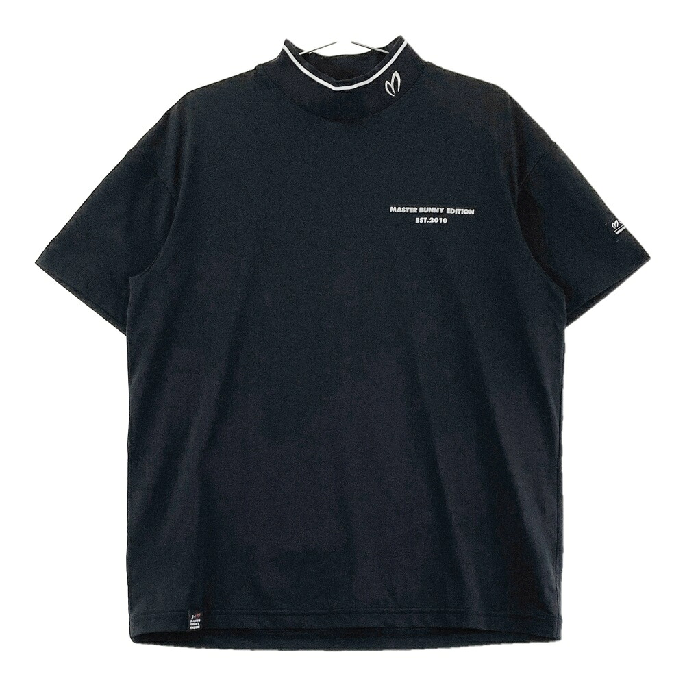 MASTER BUNNY EDITION マスターバニーエディション ハイネック 半袖Tシャツ ブラック系 4 【中古】ゴルフウェア メンズ