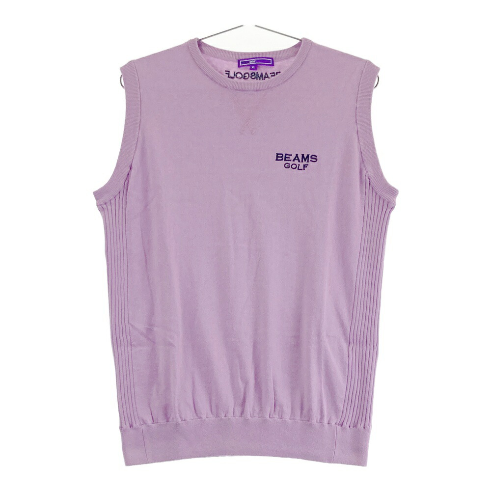 BEAMS GOLF ビームスゴルフ パープルレーベル ニットベスト パープル系 XL 【中古】ゴルフウェア メンズ