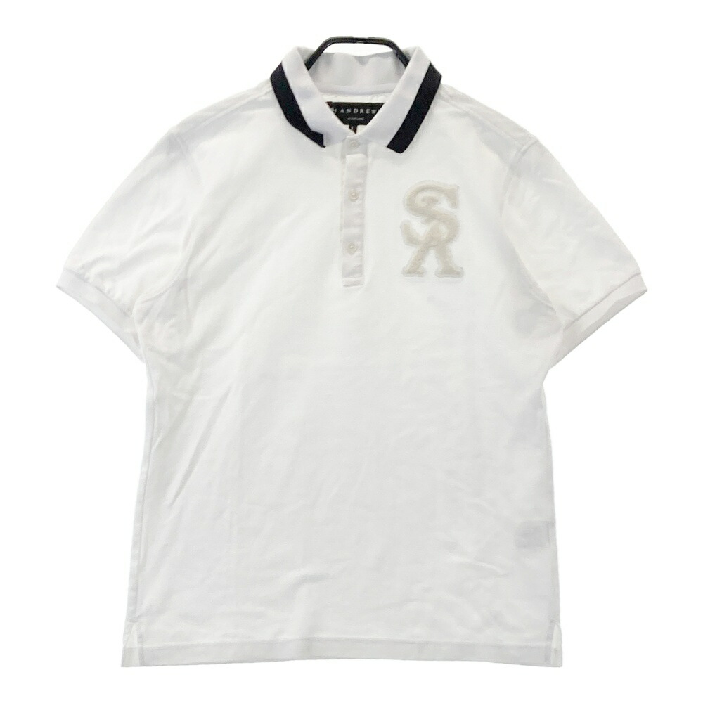 ST ANDREWS セントアンドリュース 半袖ポロシャツ ホワイト系 L 【中古】ゴルフウェア メンズ