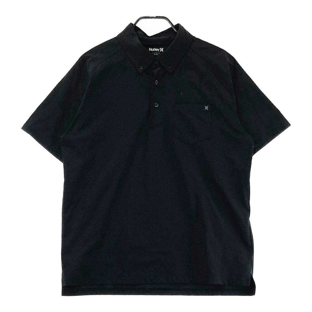 HURLEY（AW） 半袖ポロシャツ ブラック系 LARGE 【中古】ゴルフウェア メンズ