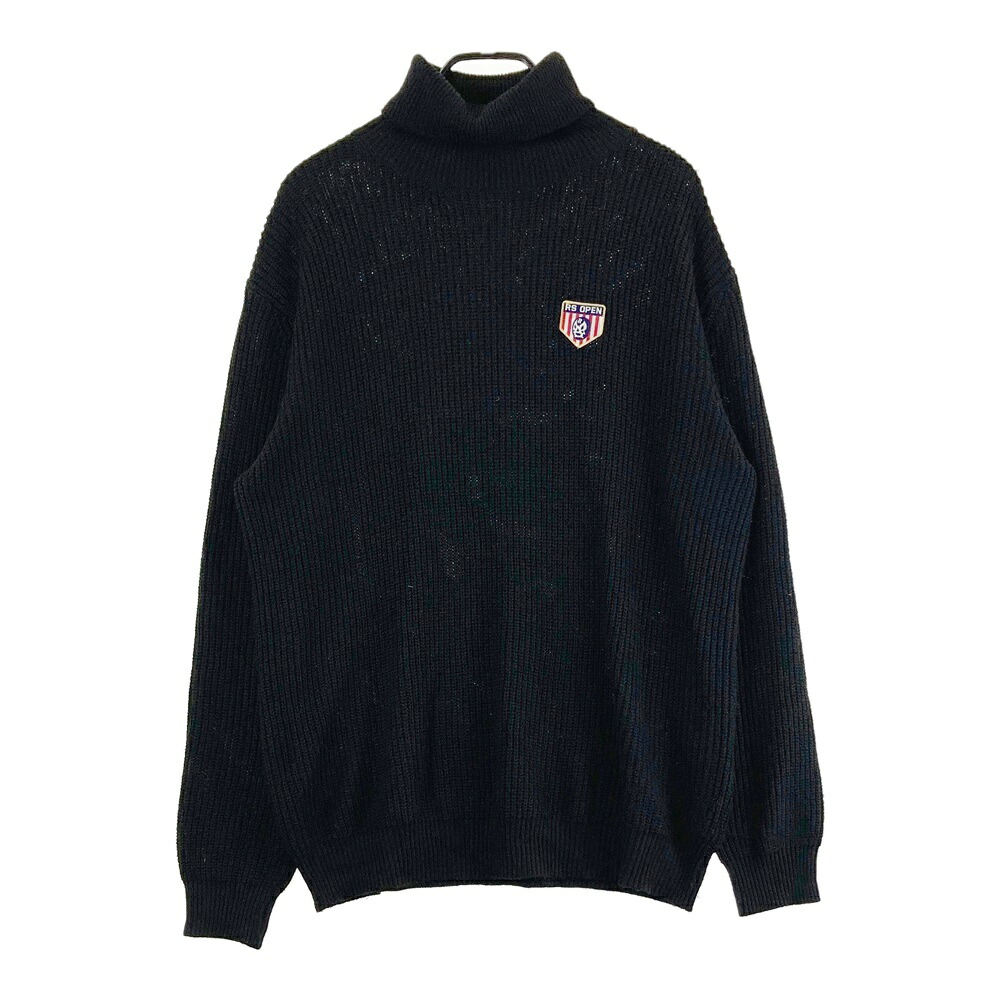 RUSSELUNO ラッセルノ ウール混 ハイネック 長袖 ニットセーター ブラック系 5 【中古】ゴルフウェア メンズ｜中古ゴルフウェア通販STST 10,600円