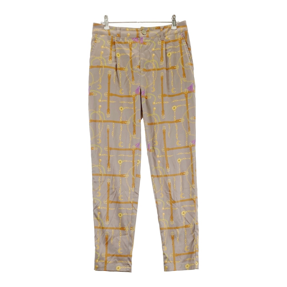 BEAMS GOLF ビームスゴルフ ストレッチパンツ 総柄 ベージュ系 M 【中古】ゴルフウェア メンズ|中古ゴルフウェア通販STST