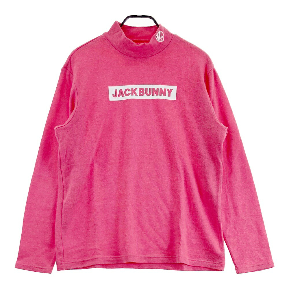 JACK BUNNY ジャックバニー ハイネック 長袖Tシャツ 起毛 ピンク系 7 【中古】ゴルフウェア メンズ