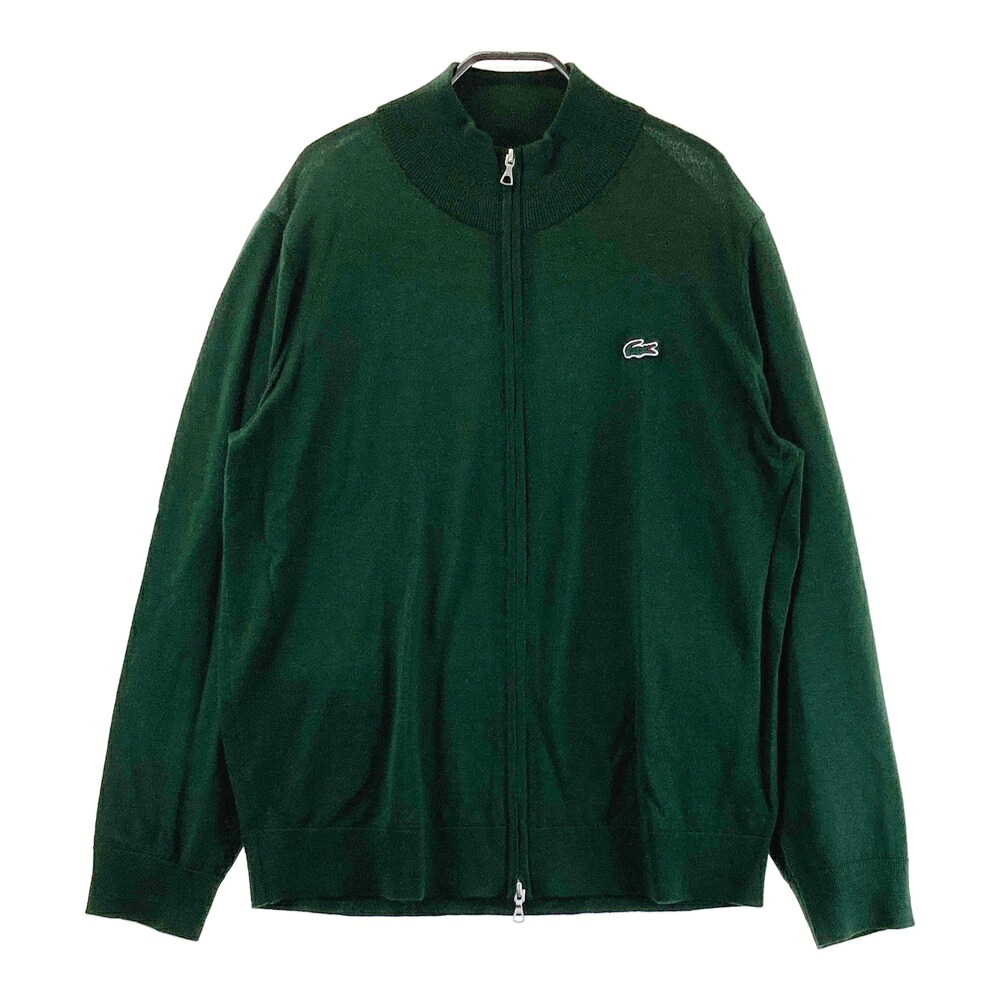 LACOSTE ラコステ AH5806 ニットジャケット グリーン系 5 【中古】メンズ