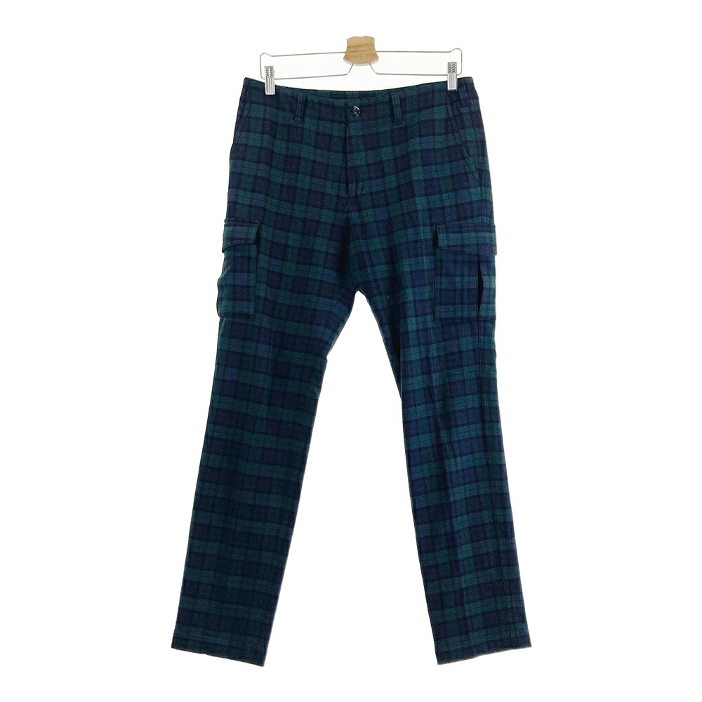 BEAMS GOLF ビームスゴルフ パンツ チェック ネイビー系 M 【中古】ゴルフウェア メンズ