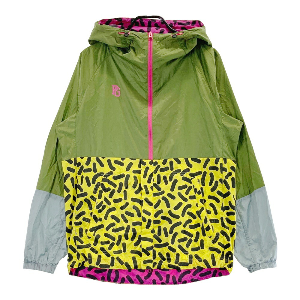 ★型押しロゴ総柄★ PEARLY GATES フリースパーカー 迷彩 ５ L ☆型押しロゴ総柄☆ PEARLY GATES フリースパーカー 迷彩 5 L ☆型