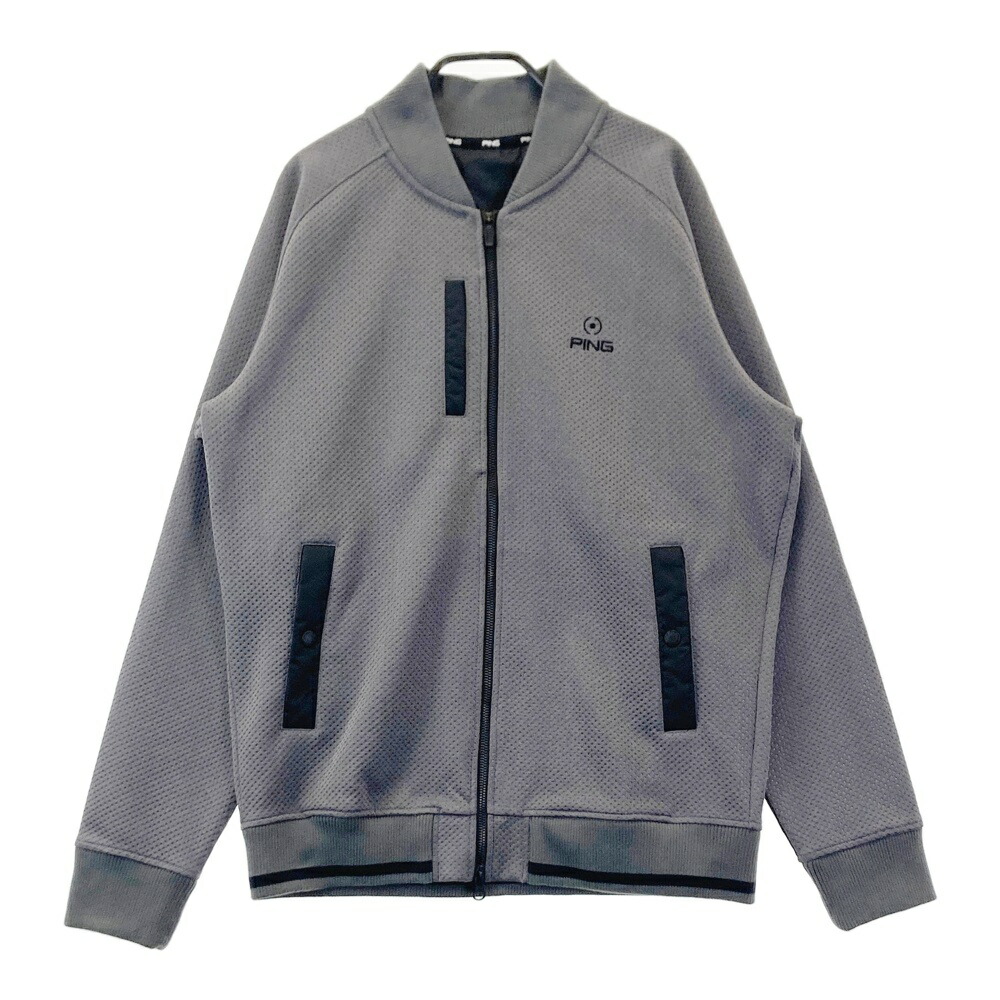 【新品・未使用】PING フード付きジャケット 新品】PING ピン 2024年モデル ハーフジップ 中綿ジャケット ブラック