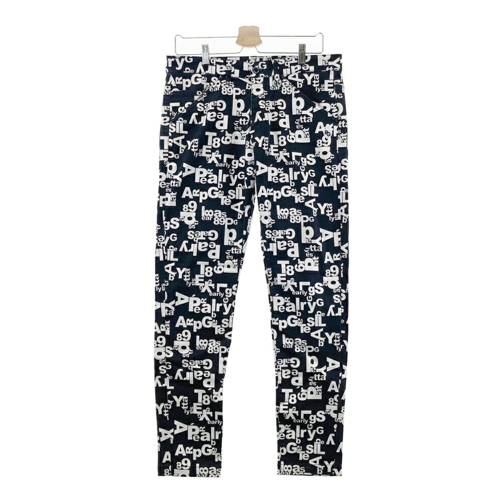 未使用 タグ付き パーリーゲイツ 総柄ストレッチパンツ ブラック グレー 4 M 楽天市場】PEARLY GATES パーリーゲイツ ストレッチパンツ ロゴ 総柄