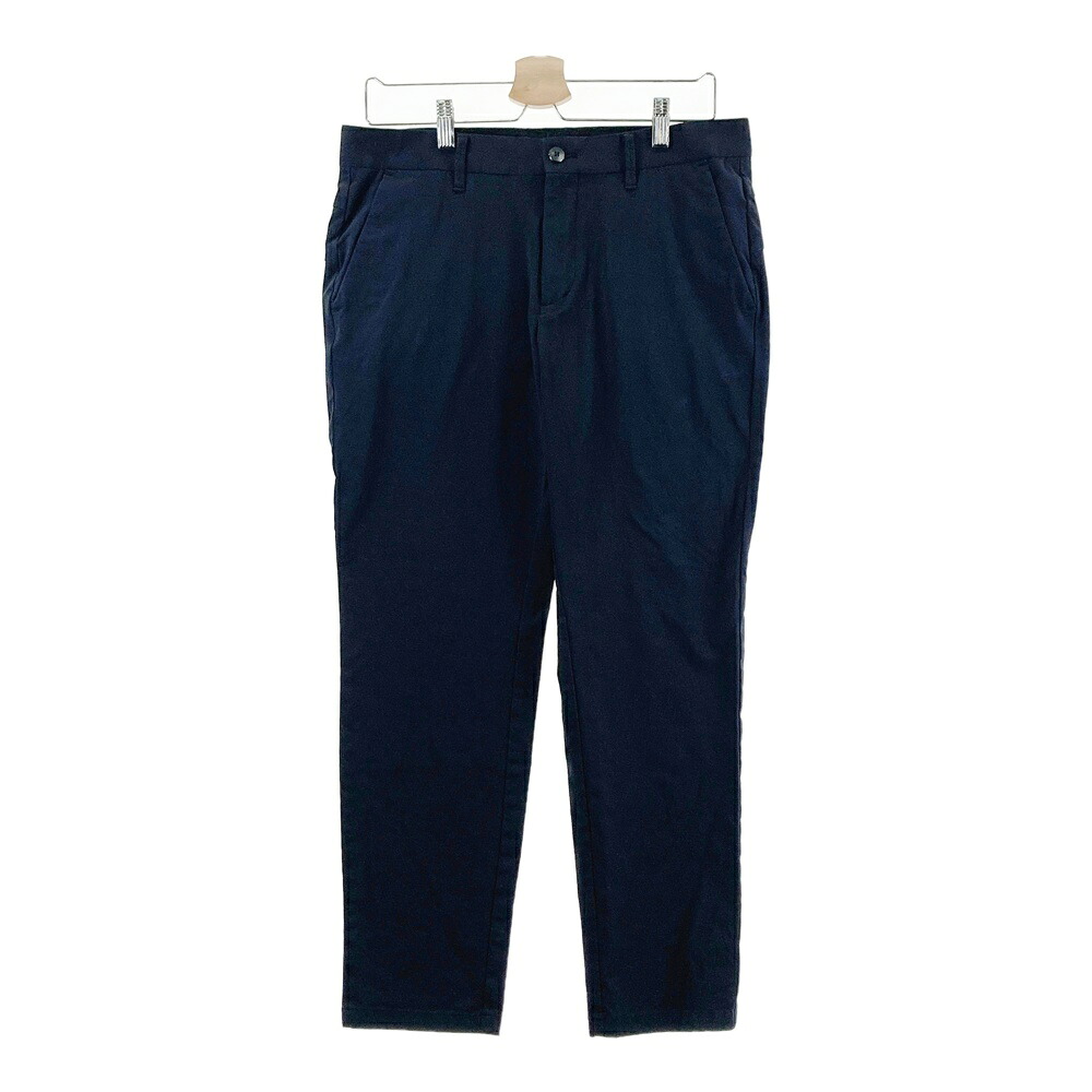 DESCENTE GOLF デサントゴルフ ストレッチロングパンツ ブラック系 O 【中古】ゴルフウェア メンズ