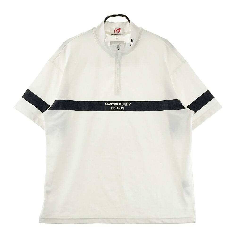 MASTER BUNNY EDITION マスターバニーエディション 2025年 半袖ハーフジップTシャツ ホワイト系 6 【中古】ゴルフウェア メンズ