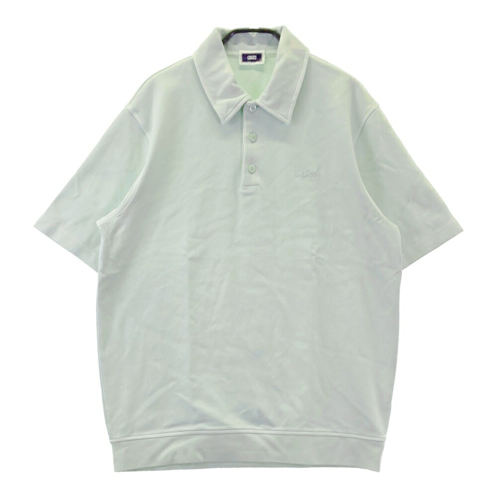 KITH キス KHM032022 Crystal Wash Interlock Graham 半袖ポロシャツ グリーン系 S 【中古】メンズ
