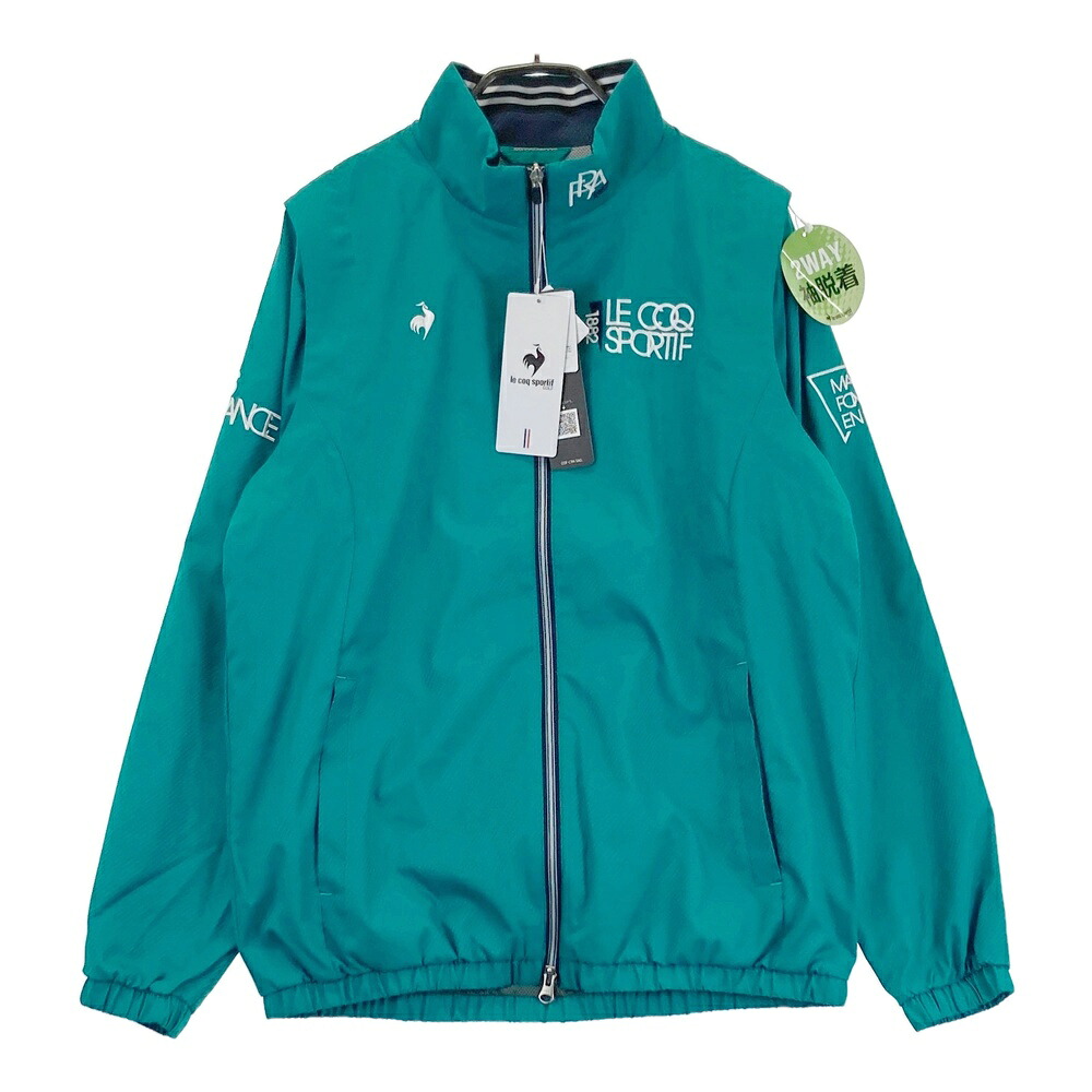 LE COQ GOLF ルコックゴルフ LG5FWB00M 2025年モデル 2WAY ジップジャケット グリーン系 M 【中古】ゴルフウェア メンズ|中古ゴルフウェア通販STST