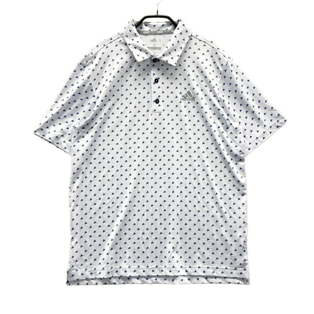 ADIDAS GOLF アディダスゴルフ ADVR0794 半袖ポロシャツ 総柄 ホワイト系 S 【中古】ゴルフウェア メンズ 4,277円