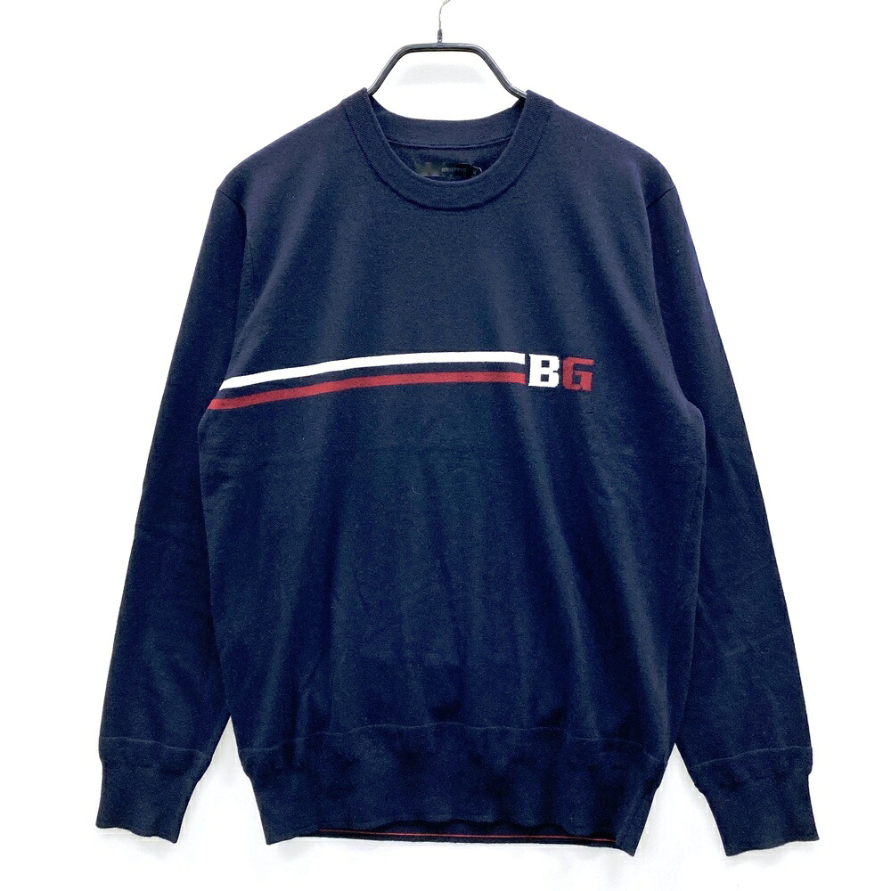 BRIEFING GOLF ブリーフィング 2025年モデル ニットセーター ネイビー系 M 【中古】ゴルフウェア メンズ｜中古ゴルフウェア通販STST