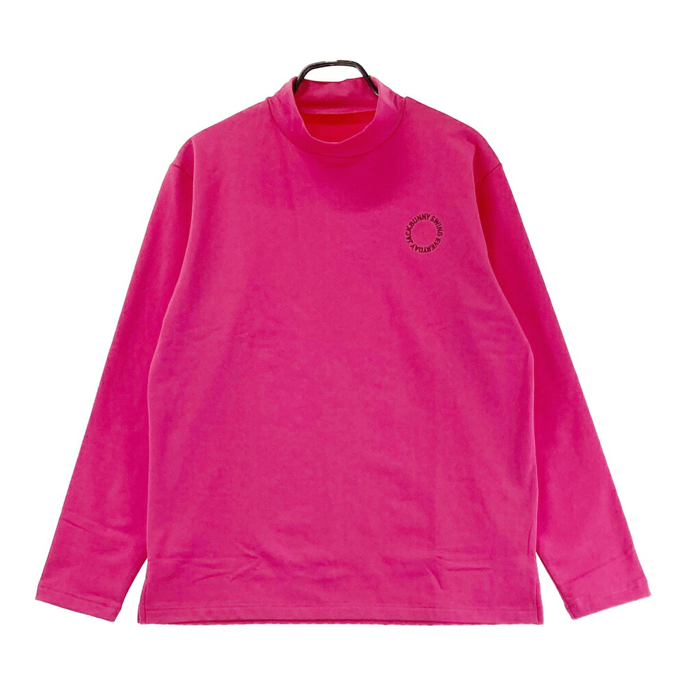JACK BUNNY ジャックバニー 2023年モデル 裏起毛 ハイネック 長袖Tシャツ ピンク系 6 【中古】ゴルフウェア メンズ