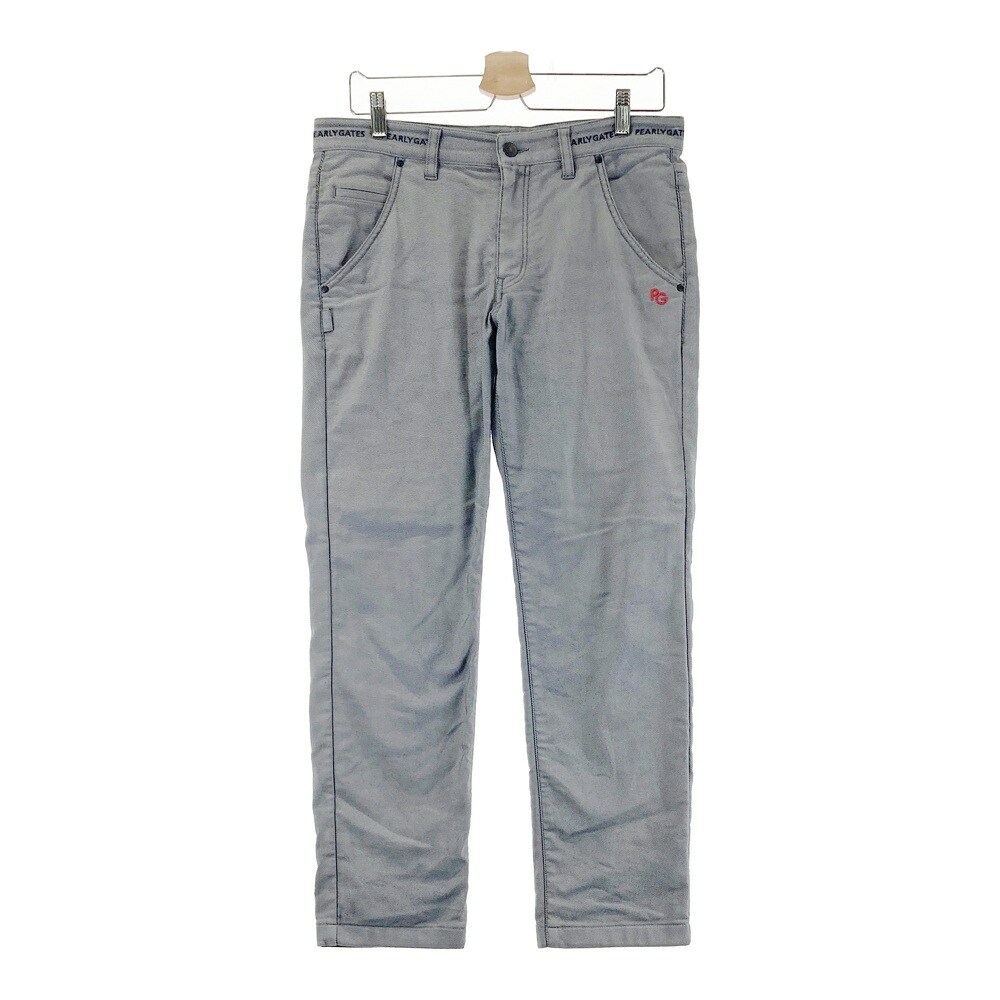 PEARLY GATES パーリーゲイツ 蓄熱パンツ ネイビー系 5 【中古】ゴルフウェア メンズ
