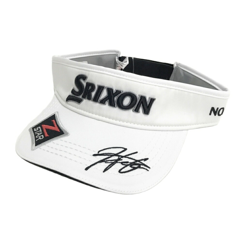 SRIXON スリクソン サンバイザー 松山英樹 ホワイト系 フリー 【中古】ゴルフウェア