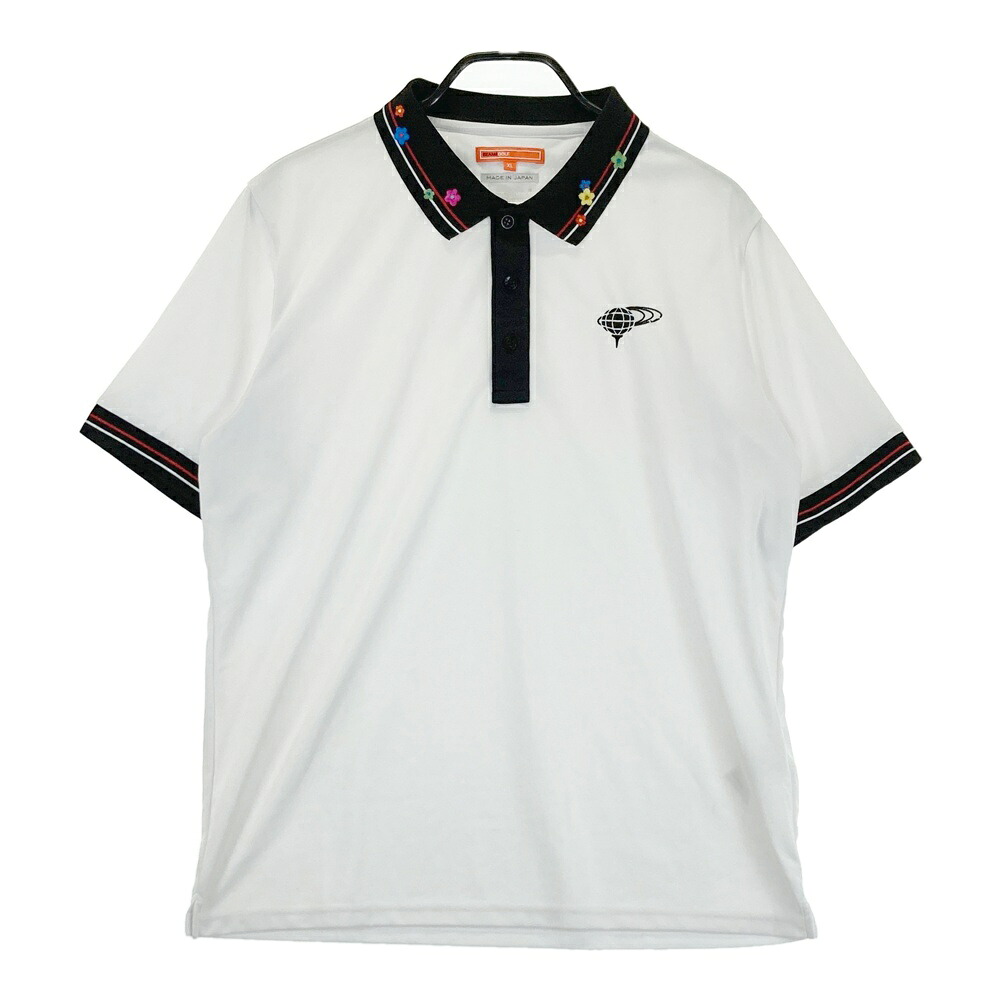 BEAMS GOLF ビームスゴルフ 半袖ポロシャツ ホワイト系 XL 【中古】ゴルフウェア メンズ