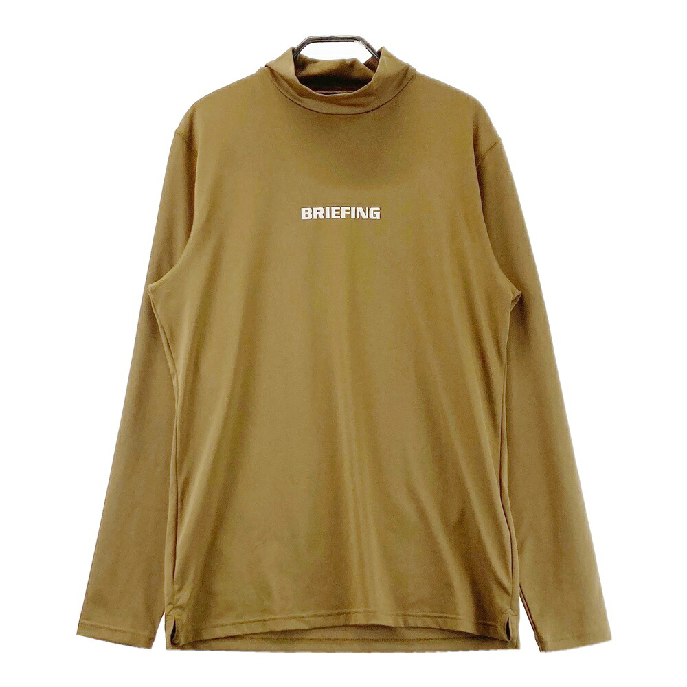 BRIEFING GOLF ブリーフィング ハイネック長袖Tシャツ ブラウン系 M 【中古】ゴルフウェア メンズ|中古ゴルフウェア通販STST