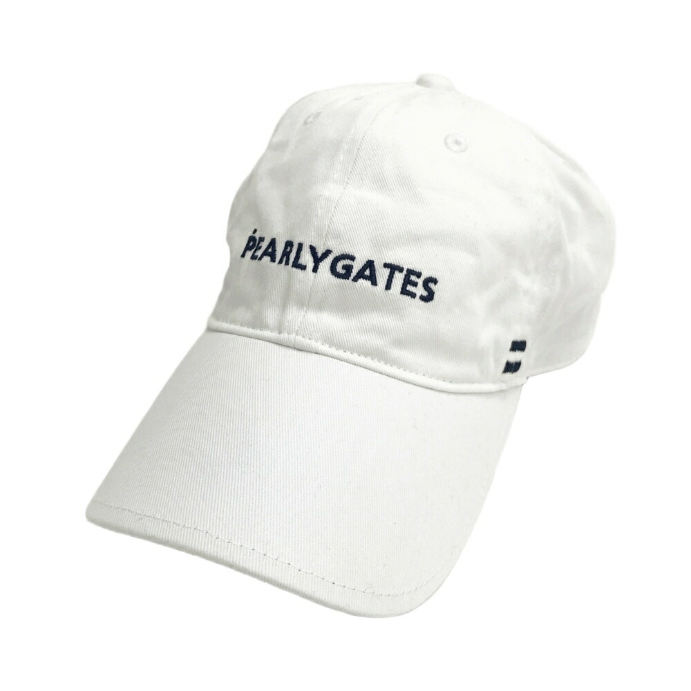 PEARLY GATES パーリーゲイツ キャップ ホワイト系 FR 【中古】ゴルフウェア