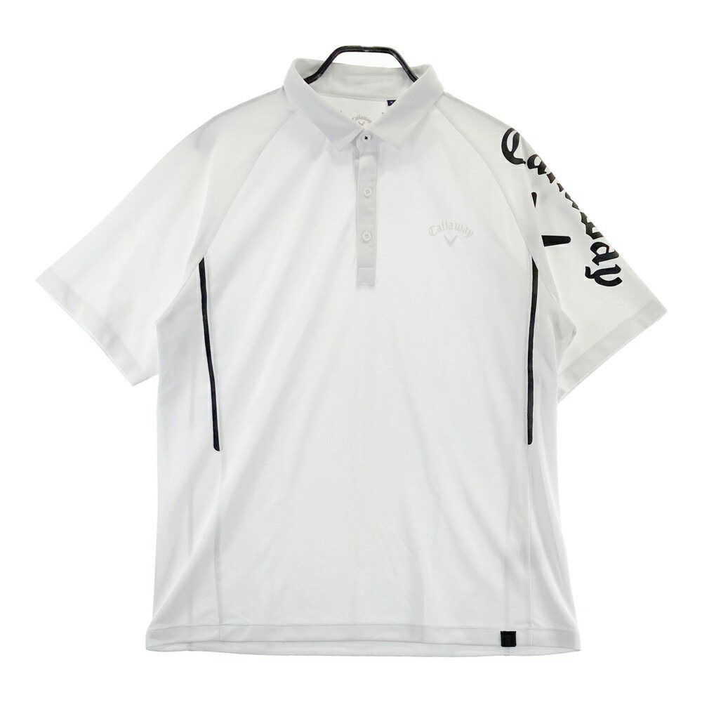 CALLAWAY キャロウェイ 半袖ポロシャツ ホワイト系 3L 【中古】ゴルフウェア メンズ