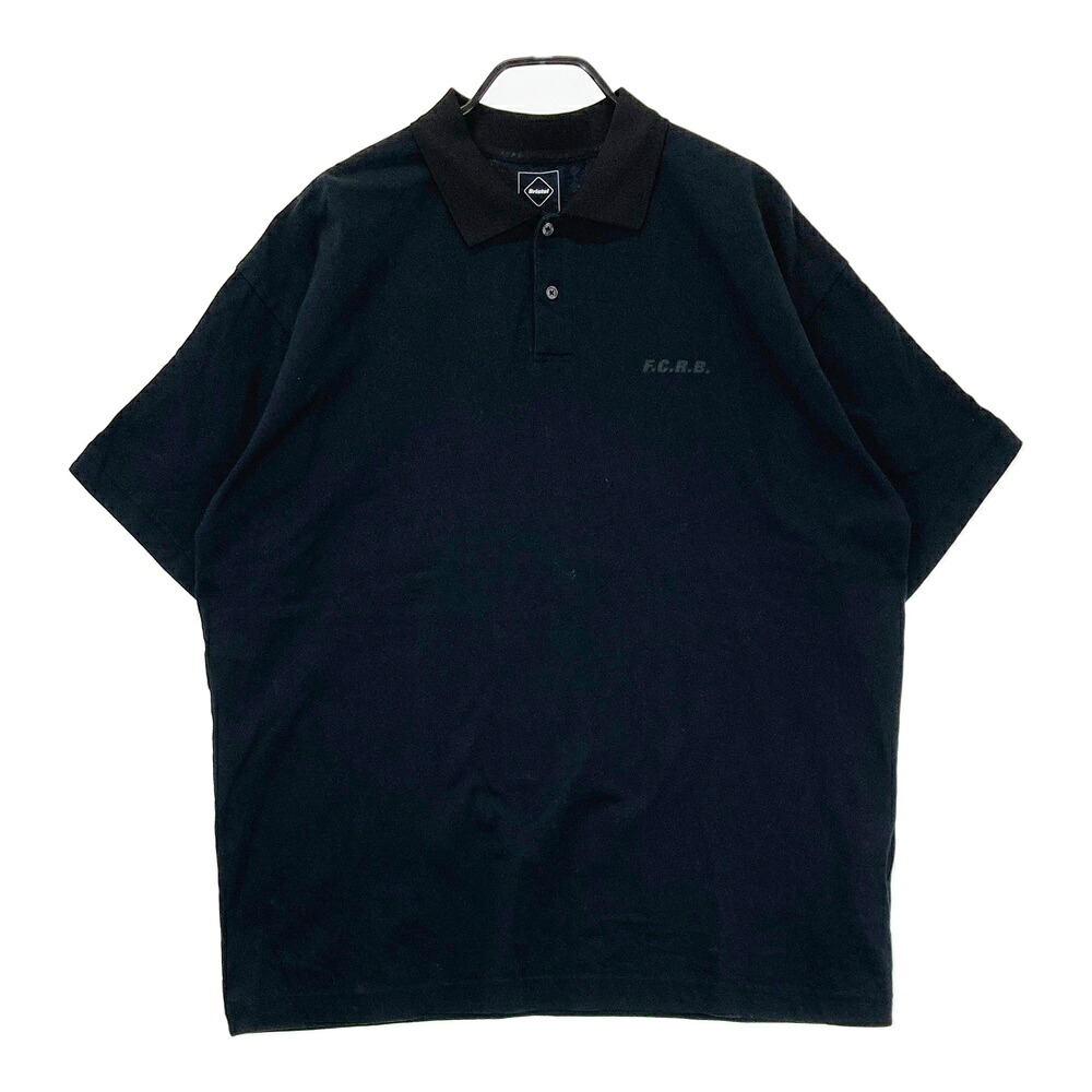F.C.R.B. エフシーアールビー FCRB-230072 BIG LOGO WIDE POLO ポロシャツ ブラック系 XL 【中古】メンズ