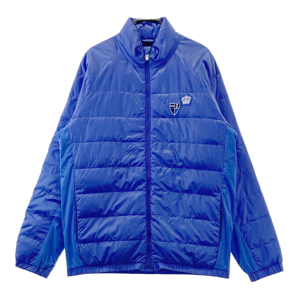 23区GOLF ニジュウサンクゴルフ ジップ ダウンジャケット ブルー系 L 【中古】ゴルフウェア メンズ|中古ゴルフウェア通販STST
