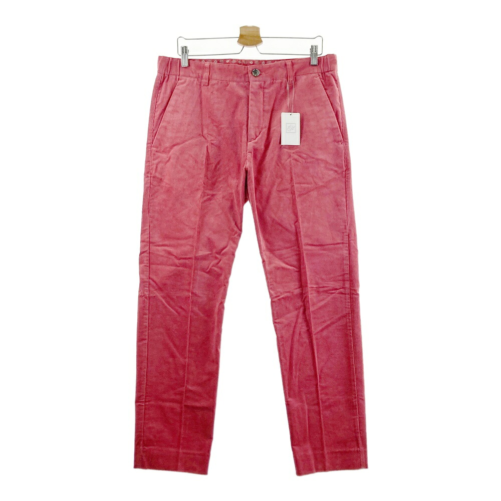 ZOY ゾーイ ストレッチ ロングパンツ コーデュロイ レッド系 88 【中古】ゴルフウェア メンズ