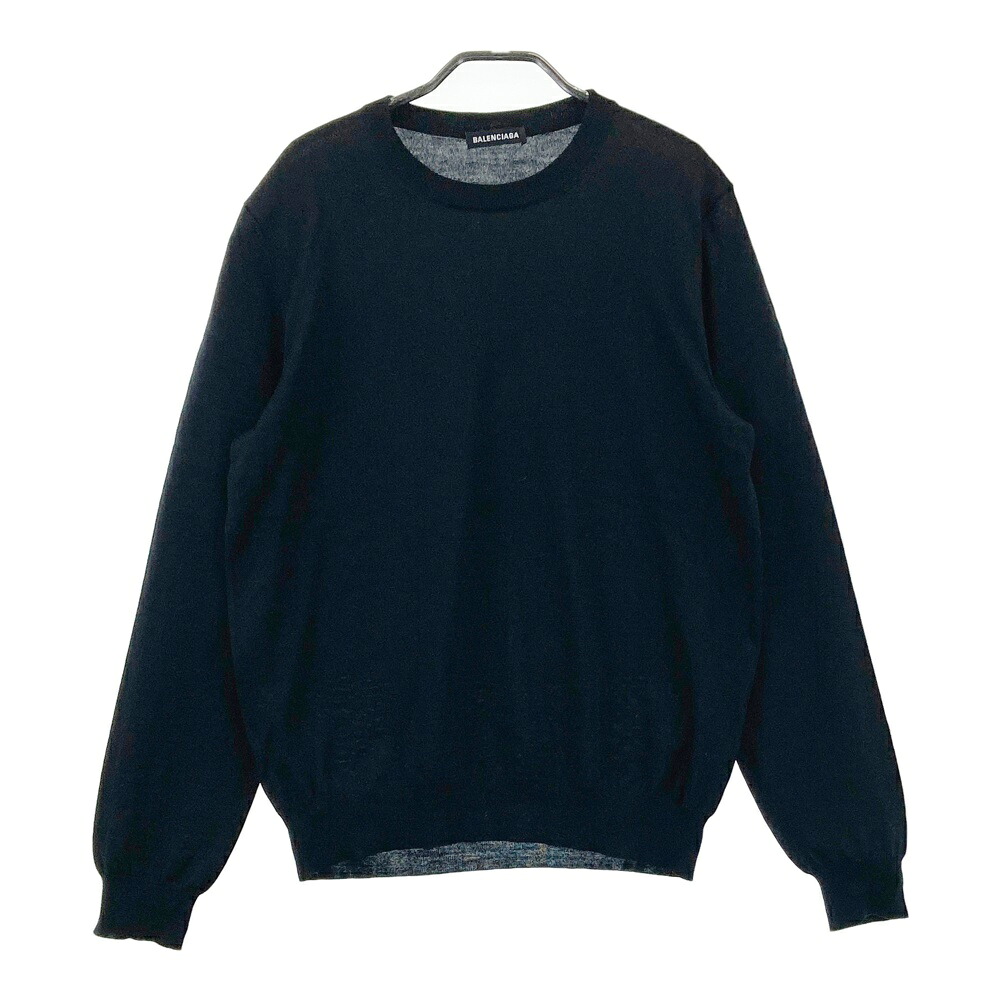 BALENCIAGA バレンシアガ 583117 ニットセーター ブラック系 M 【中古】メンズ｜中古ゴルフウェア通販STST