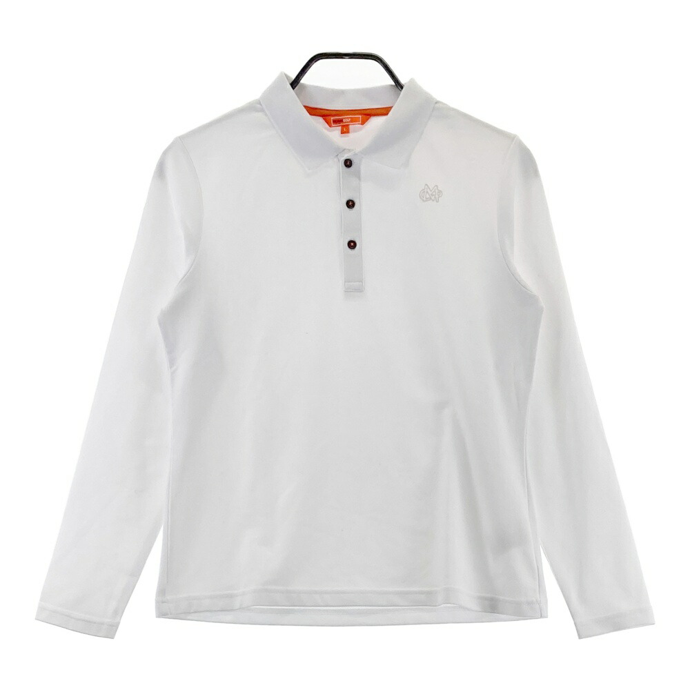 BEAMS GOLF ビームスゴルフ 2023年モデル 長袖ポロシャツ ホワイト系 L 【中古】ゴルフウェア メンズ