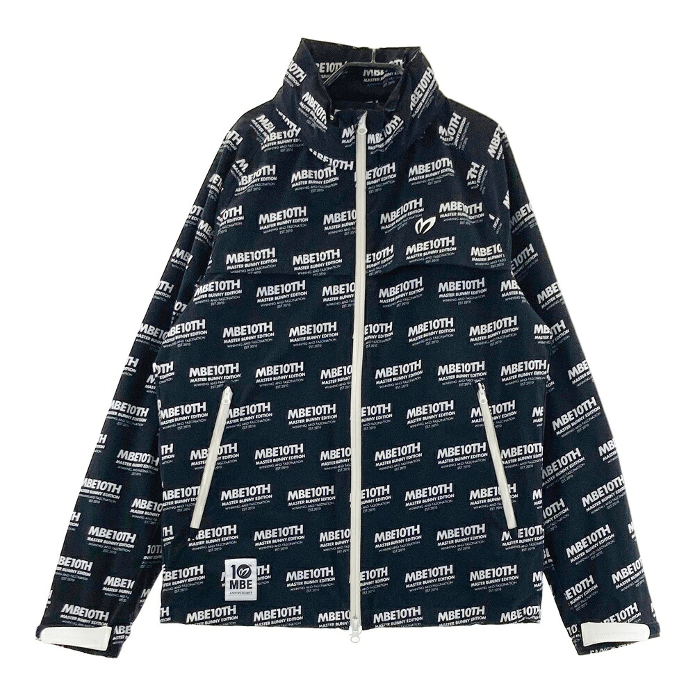 MASTER BUNNY EDITION マスターバニーエディション 10周年 2way ジップジャケット 総柄 ブラック系 4 【中古】ゴルフウェア メンズ｜中古ゴルフウェア通販STST