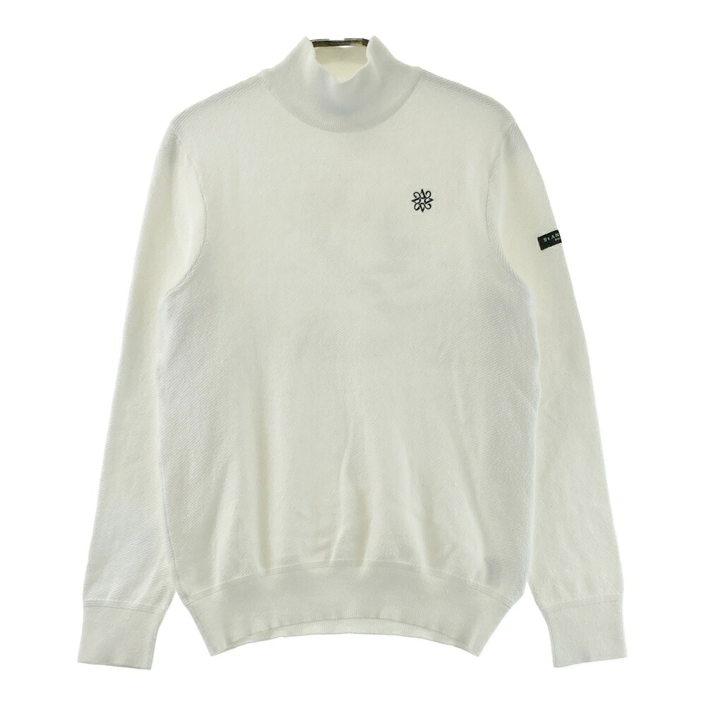 ST ANDREWS セントアンドリュース 長袖ニットセーター ホワイト系 M 【中古】ゴルフウェア メンズ 7,029円