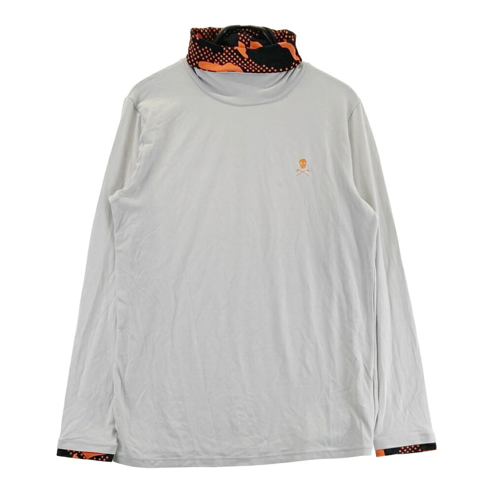 MARK&LONA マークアンドロナ MLM-1C-AU05 起毛 タートルネック 長袖Tシャツ グレー系 50 【中古】ゴルフウェア メンズ