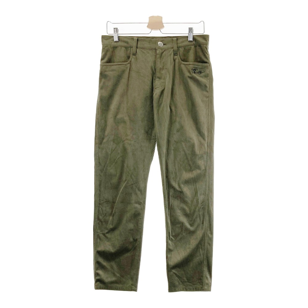 DANCE WITH DRAGON ダンスウィズドラゴン コーデュロイパンツ カーキ系 1 【中古】ゴルフウェア メンズ｜中古ゴルフウェア通販STST
