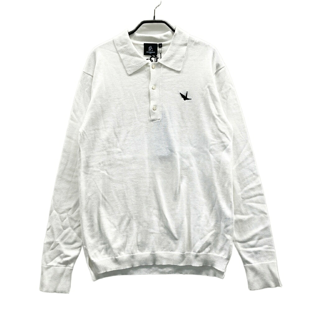 1PIU1UGUALE3 GOLF GRK034 長袖スポーツシャツ  白いこと系 4 【中古】ゴルフ御召しもの メンズ