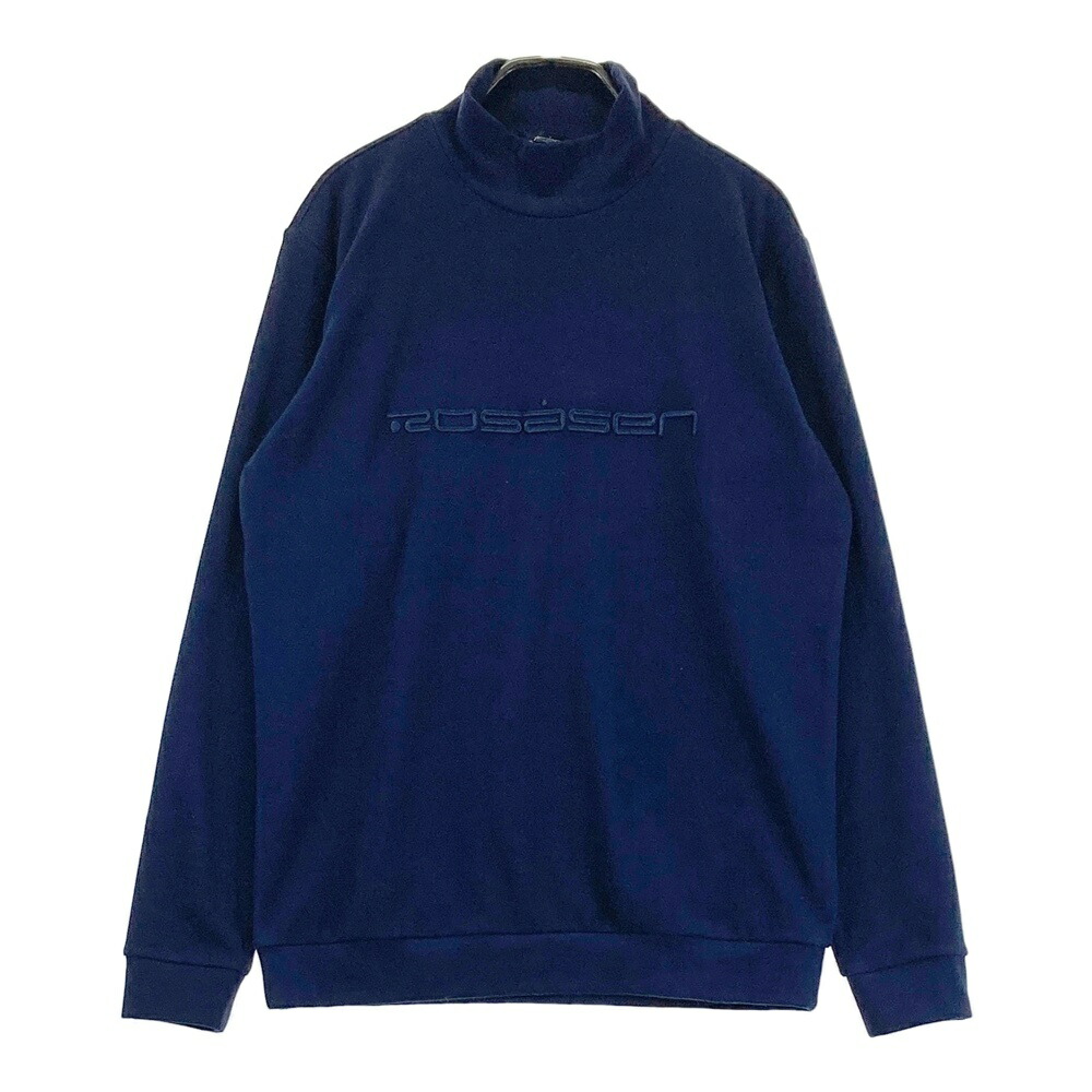 ROSASEN ロサーセン 2024年モデル フリース モックネック 長袖Tシャツ ネイビー系 M 【中古】ゴルフウェア メンズ