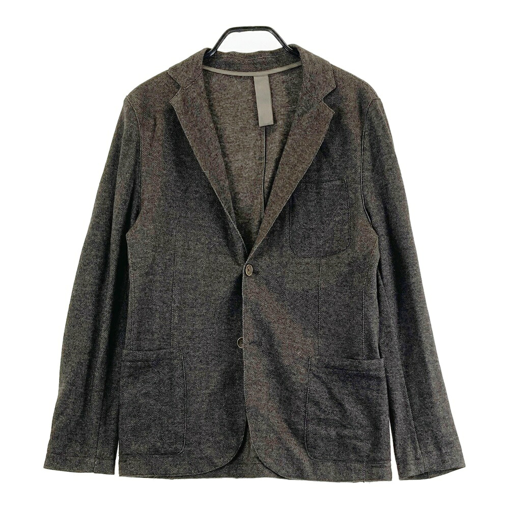 eleventy イレブンティ ジャケット ヘリンボーン ブラウン系 48 【中古】メンズ｜中古ゴルフウェア通販STST