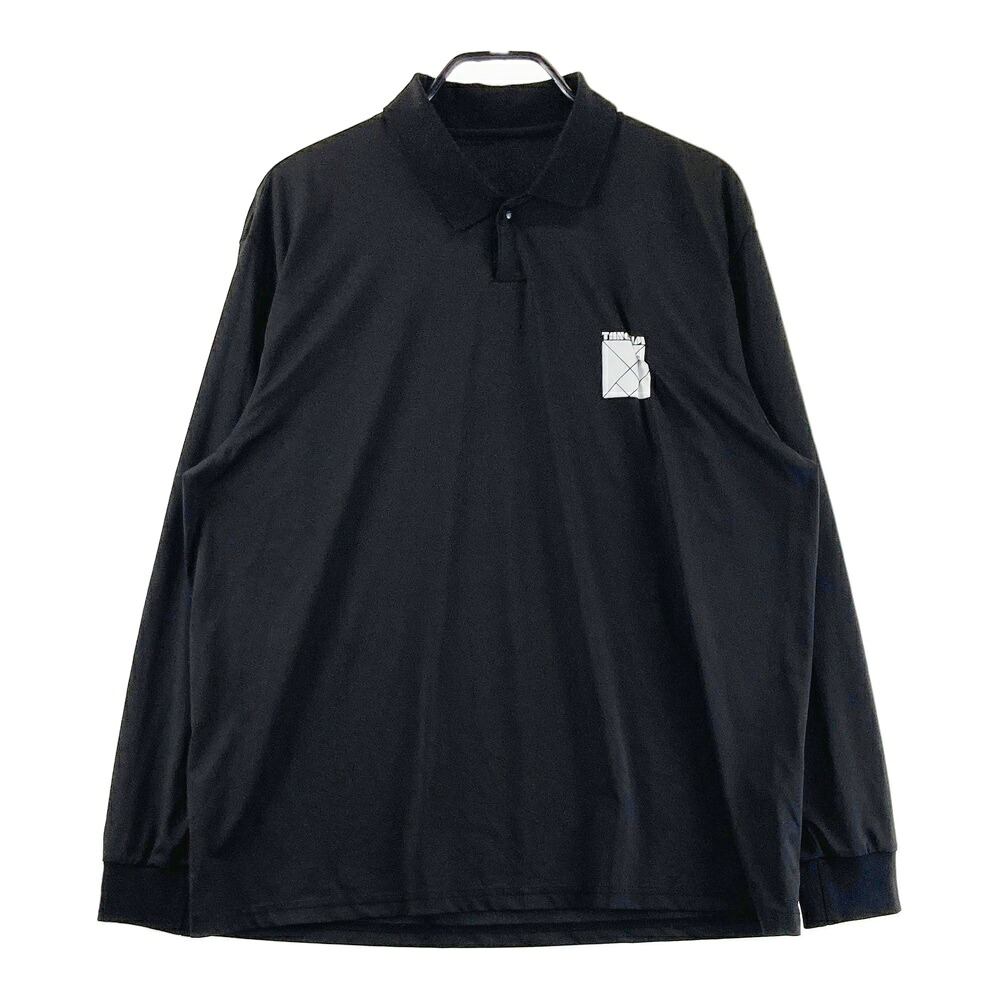 TANGRAM　タングラム 長袖ポロシャツ ブラック系 M 【中古】ゴルフウェア メンズ
