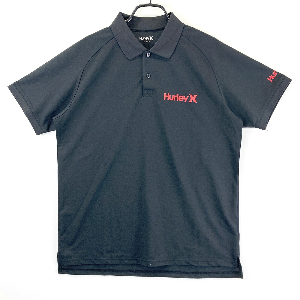 HURLEY（AW） MKT2310101 半袖ポロシャツ ブラック系 LARGE 【中古】ゴルフウェア メンズ