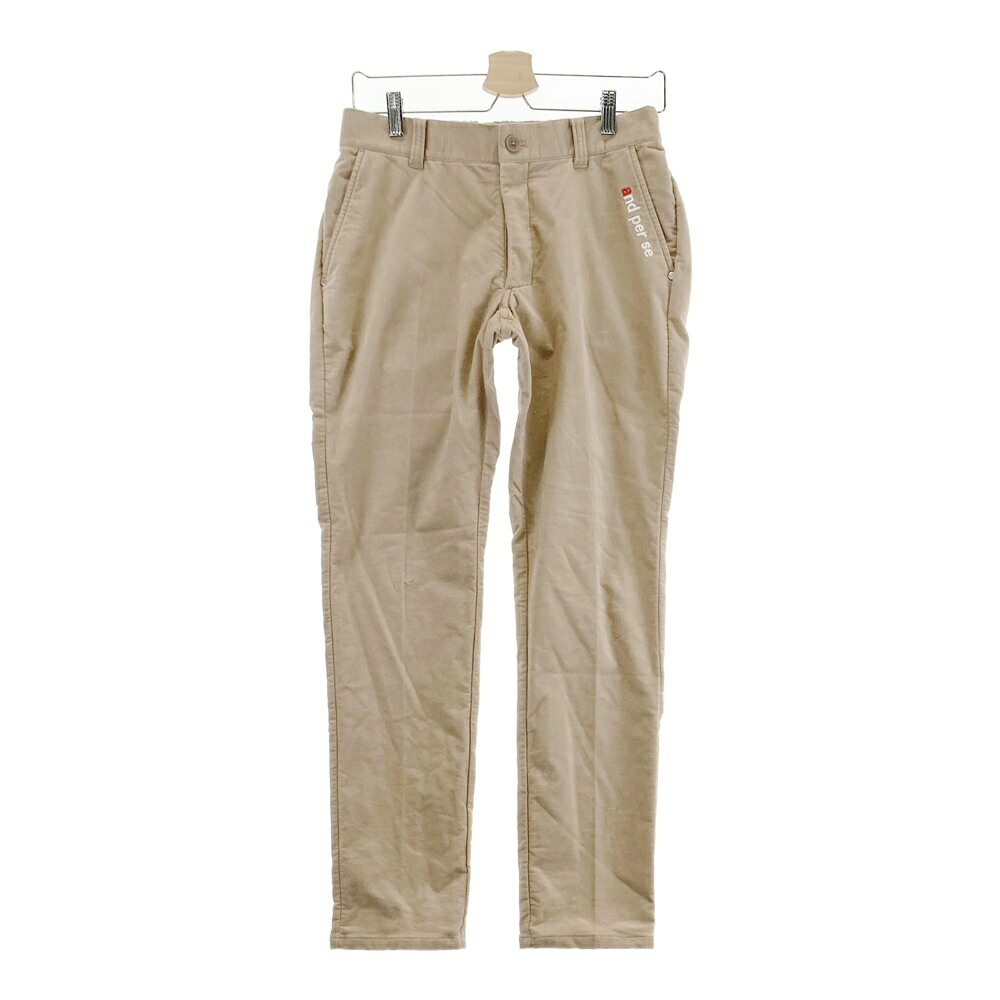 AND PER SE アンパスィ 2023年 コーデュロイパンツ ベージュ系 M 【中古】ゴルフウェア メンズ
