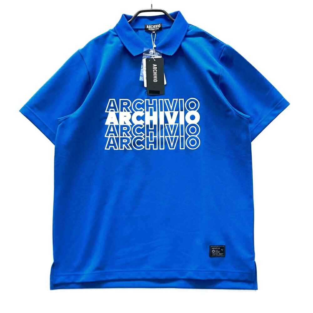 ARCHIVIO アルチビオ  半袖スポーツシャツ  青色系 48 【中古】ゴルフお召しもの メンズ