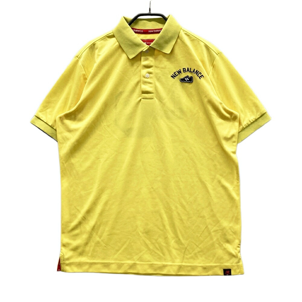 NEW BALANCE GOLF ニューバランス 半袖ポロシャツ イエロー系 5 【中古】ゴルフウェア メンズ