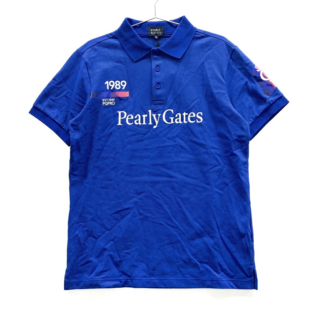 PEARLY GATES パーリーゲイツ 2024年 半袖ポロシャツ ブルー系 5 【中古】ゴルフウェア メンズ