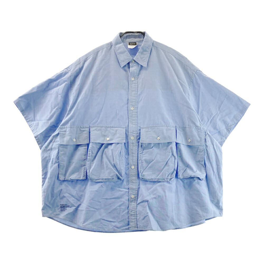 FreshService フレッシュサービス FSW-21-SH_67 OXFORD FLAP POCKET S/S SHIRT ブルー系 F 【中古】メンズ