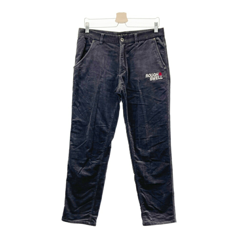 ROUGH&SWELL ラフアンドスウェル コーデュロイ ロングパンツ グレー系 M 【中古】ゴルフウェア メンズ