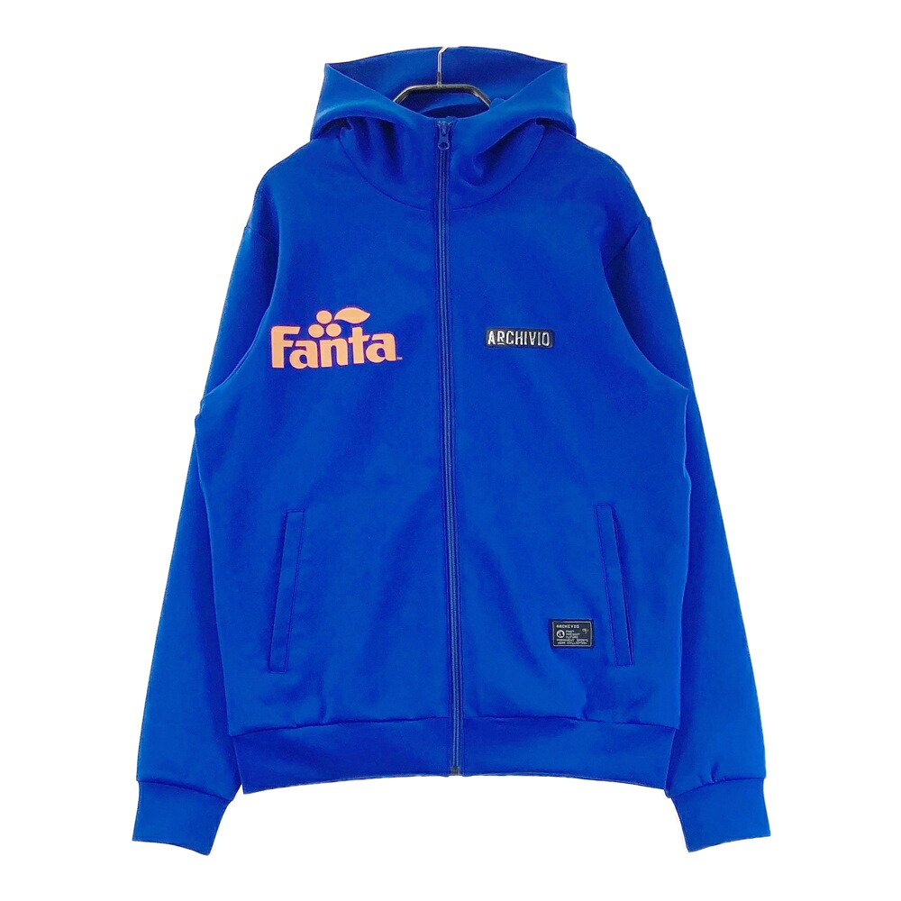 ARCHIVIO アルチビオ ; ×Fanta 流汗 ジップパーカー  青色系 46 【中古】ゴルフお召しもの メンズ ブルゾン-メンズウェア-スポーツ・アウトドア